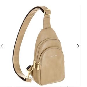 NWT inicat vegan leather crossbody sling bag